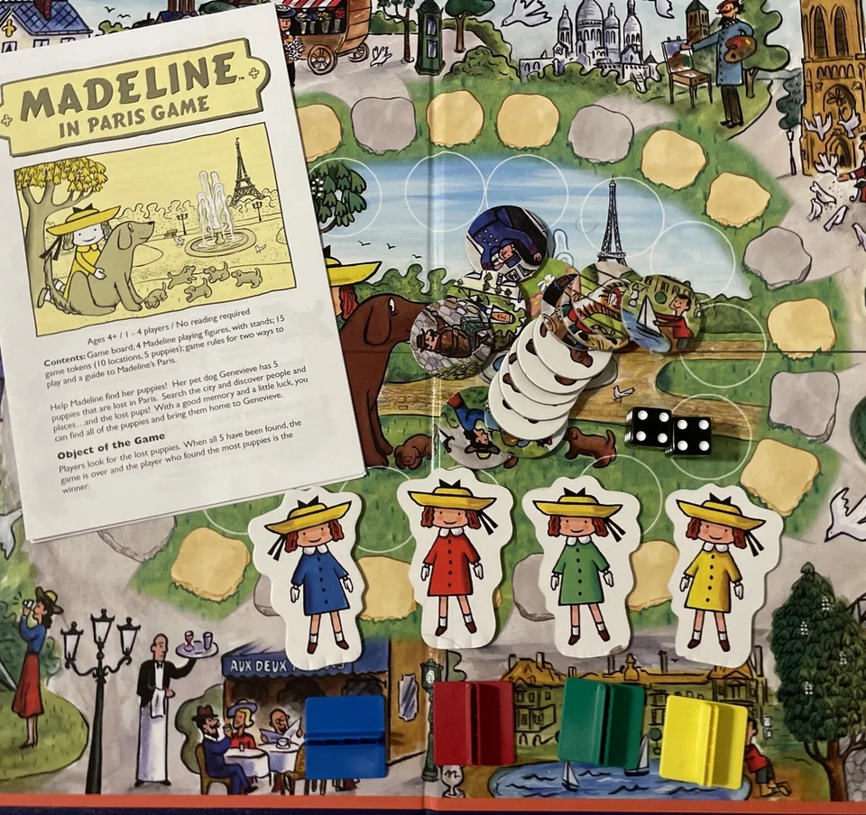 Madeline in Paris Childrens Game by Briarpatch - 2010 Edition - Complete! - Image 4 of 4