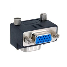 Male To Female Up Right Angled 90 Degree VGA SVGA 15PinExtension Adapter