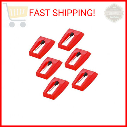6 Pack Record Player Needle, Diamond Replacement Stylus Needle for Vinyl Record