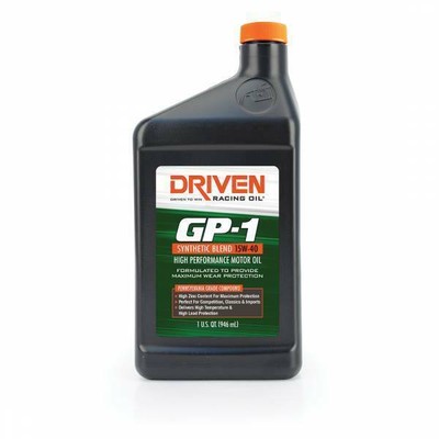 Driven 19406 GP-1 Synthetic Blend High Performance Motor Oil 15W-40 - 1 Quart