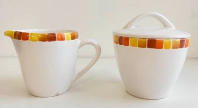 Gmundner Keramik orange Milch Zucker Terra Set GK1040 (2412DE32) 05/26 - Bild 1 von 4