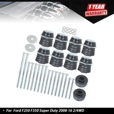 KF04060BK Body Cab Mount Bushing Kit For Ford F250 F350 Super Duty 2008-16 2/4WD