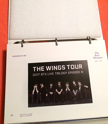 BTS MEMORIES OF 2017 DVD~FULL SET~ w/ 'JIN' (Mint) PHOTOCARD~NOW