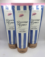 BATH AND BODY WORKS BEACHFRONT BLANKET BODY CREAM 8 FL OZ SET OF 3