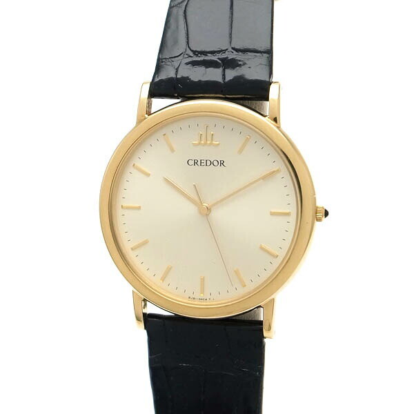 SEIKO CREDOR 18K クオーツ時計 ジャンク品 1点 SEIKO CREDOR Round GBAR008 Men's Watch From Japan G1208 | eBay