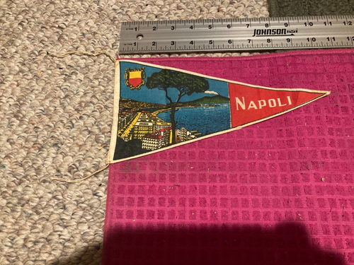 Grand Fanion Vintage SSC Naples – Gagliardetto Napoli – Serie A – Rare