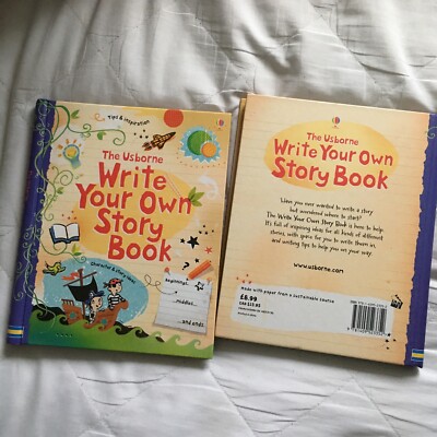 x2 NEU The Usborne ''Schreibe dein eigenes Geschichtenbuch'' von Jane Chisholm & Louie Stowell