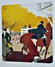 ELIZABETH SCHIPPERT Original SIGNED Limited Edition Lithograph POLO Plein Air 1