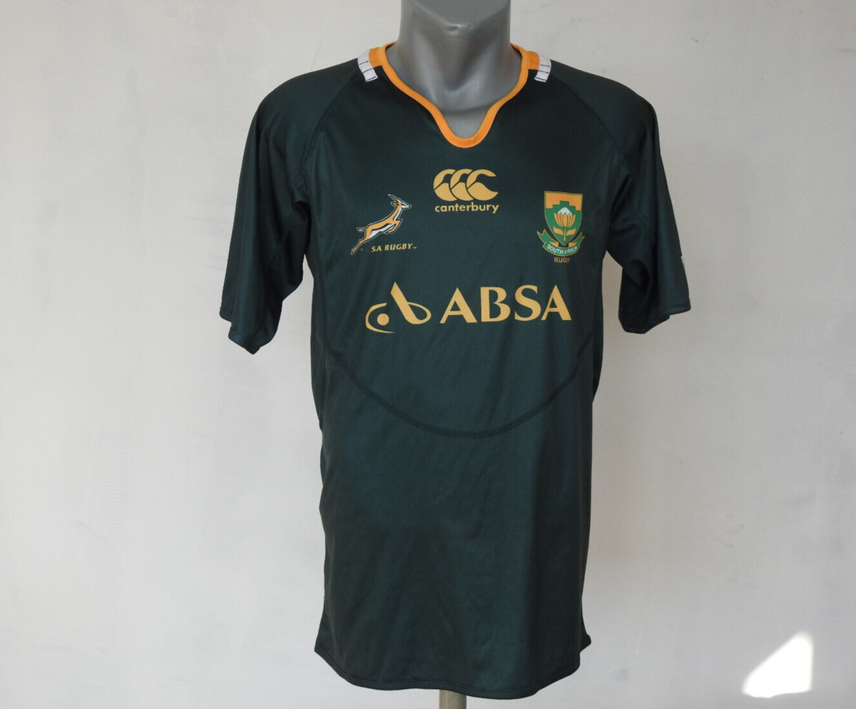 South Africa Home Rugby Jersey Canterbury CCC Green Shirt Size S