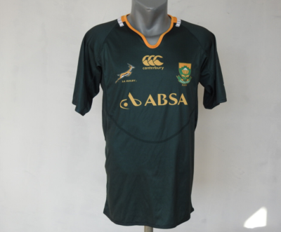 South Africa Home Rugby Jersey Canterbury CCC Green Shirt Size S