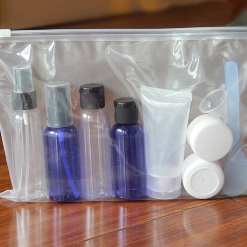 Clear Transparent Plastic PVC Travel Cosmetic Make Up Toiletry Zipper Bag New - Picture 1 of 7