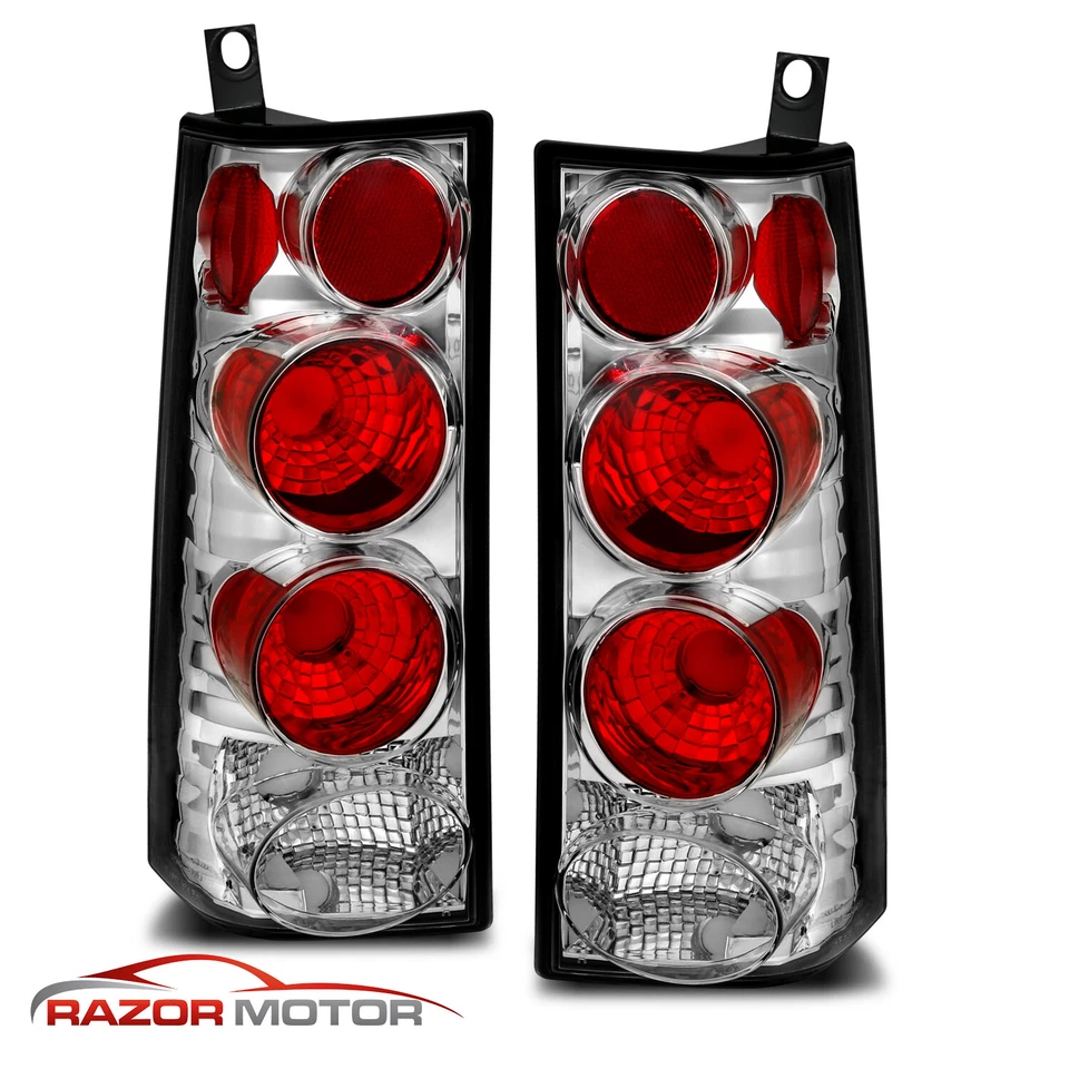 Lanternas traseiras de freio cromadas 03-23 para GMC Savana/Chevrolet Express 1500/2500/3500 - Imagem 2 de 4