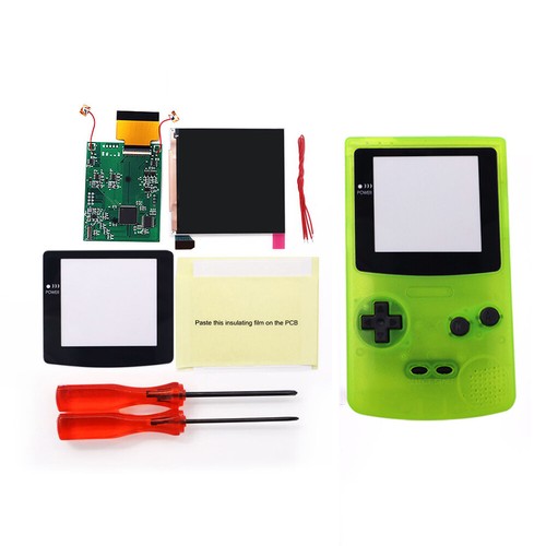 Logo Color Change Q5 IPS Backlight LCD Screen für GameBoy Color - W/Pre-cut Shel - Picture 24 of 34
