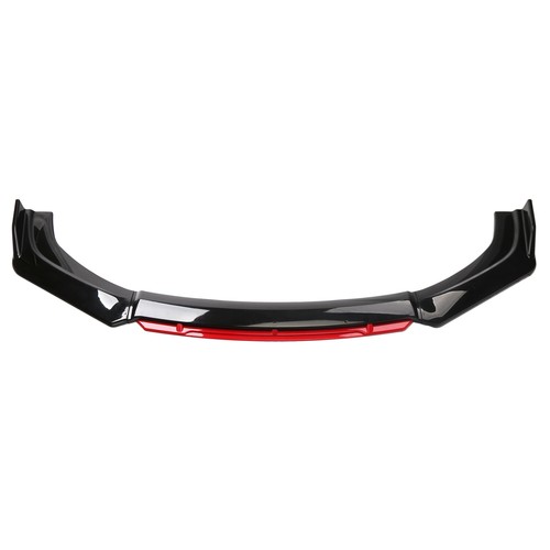 For Hyundai Kona 2018-2022 Black&Red Front Bumper Lip Splitter + Strut Rods Kits - Picture 3 of 12