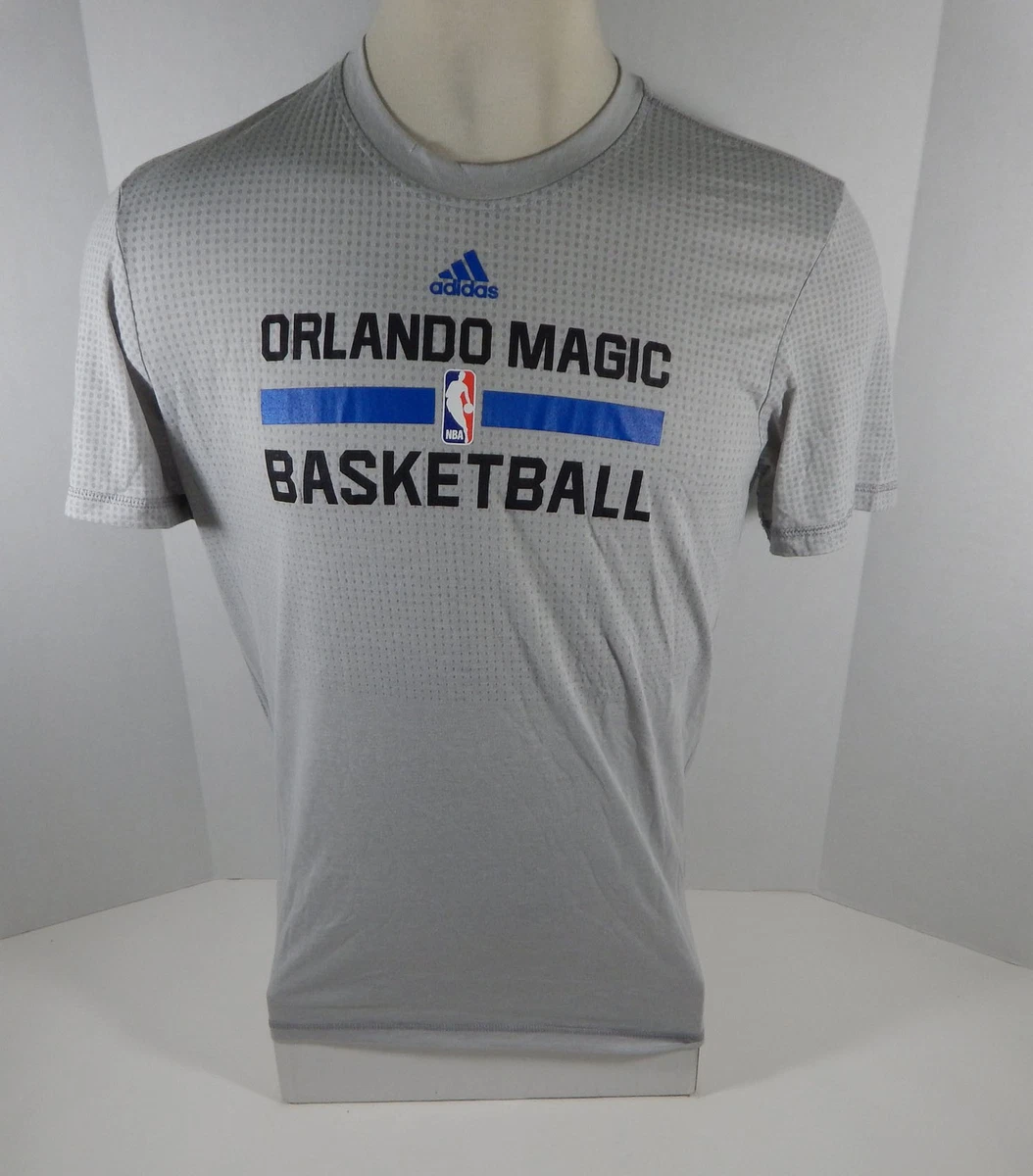 2015-16 Orlando Magic Shabazz Napier #13 Game Used Grey Warm-Up T-Shirt Twitter