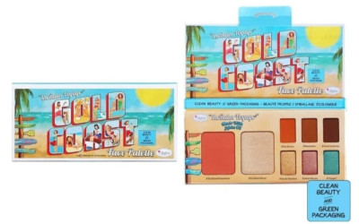 NIB ''GOLD COAST'' FACE PALETTE BLUSH HIGHLIGHTER 6 EYE SHADOWS by The Balm Voyage