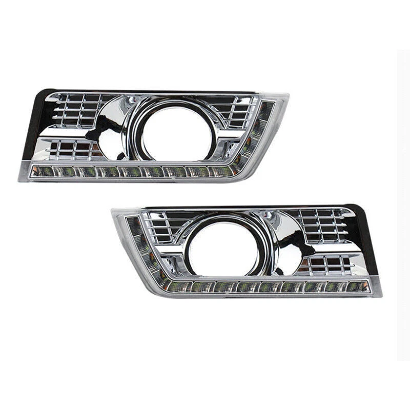 2x Luz de circulação diurna LED para Cadillac SRX SUV DRL neblina 2011-2015 com sinal - Imagem 4 de 4