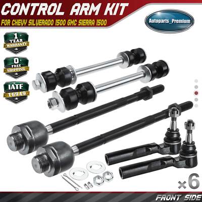 6x Front Sway Bar Link Tie Rod End for Chevrolet Silverado 1500 GMC Sierra 1500