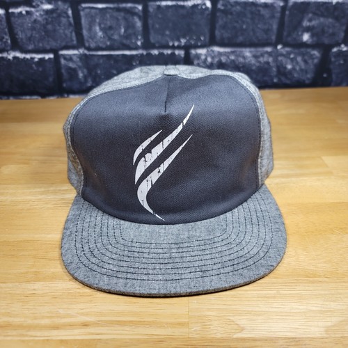 HTFU Painters Cap The Classics Yupoong Charcoal Gray Buckle Adjustable Hat EUC