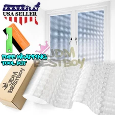 1FTx4FT Clear Cat Eye Frosted Film Glass Home Bathroom Window Security Privacy