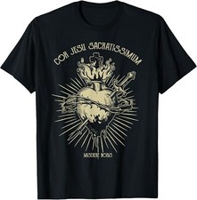 NEW Sacred Heart Of Jesus Christian Catholic Devotion Gift T-Shirt - MADE IN USA