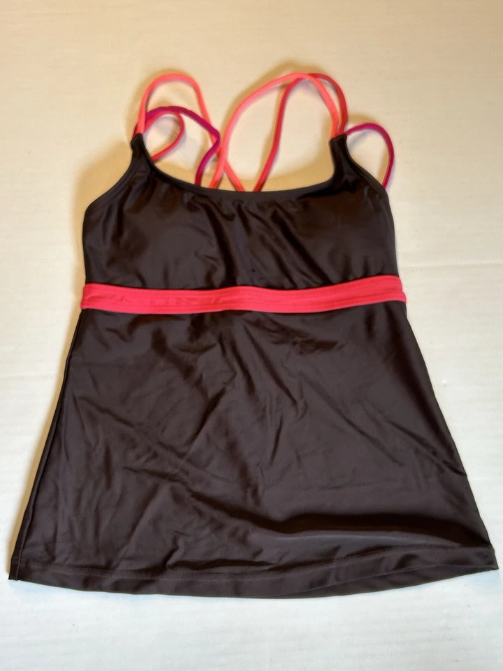 MUJER PRANA INDRA TANKINI CAMISETA DE BAÑO MULTI CORREA MARRÓN MULTI TALLA XS $79 Foto 2 de 4