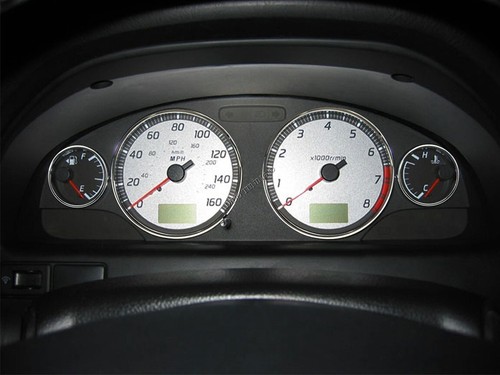 For Nissan Maxima A33 2002-2003 Chrome Gauge Trim Dial Rings Polished Alloy 4pcs - Picture 5 of 5