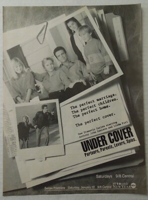 1991 ABC TV Series Premiere UNDER COVER Dramatic Series Magazine Ad | eBay