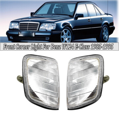 1985-1995 Mercedes Benz E-Class W124 Clear Corner Lights Parking