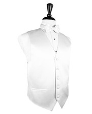 Luxury Satin Tuxedo Vest and Bow Tie in Shades of Grey, Black, Ivory and White