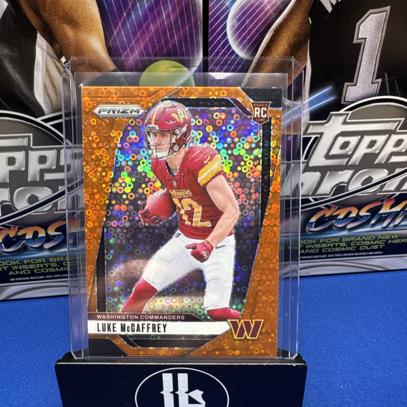 2024 Panini Prizm - Rookies Disco Prizm #367 Luke McCaffrey (RC)