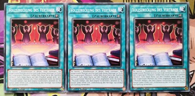 3x Vollstreckung des Vertrags IGAS-DE084 PLAYSET Common 1.Aufl DEUTSCH Yu-Gi-Oh