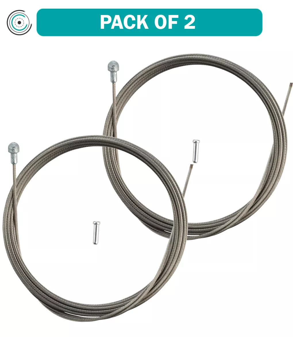 Pack of 2 Shimano Stainless Tandem Road Brake Cable 1.6 x 3500mm