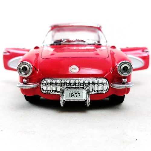 Chevrolet Corvette 1957 modelo fundido a presión coche de juguete escala 1:34 colección #2 - Imagen 33 de 60