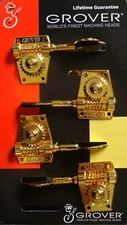 Grover 142G Vintage Bass Tuning Machines, 2 + 2, Gold
