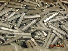 LOT OF 10 Hex Standoff Aluminum 6-32 X 1-1/4" Length 1.5 TOTAL MALE TO FEMALE