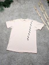 Vintage USA MADE Hanes Single Stitch Shirt Mens Large Beefy T Pink NICU Hospital
