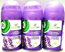 AIR WICK Freshmatic Ultra LAVENDER CHAMOMILE Automatic Spray Refill,  NEW x 3