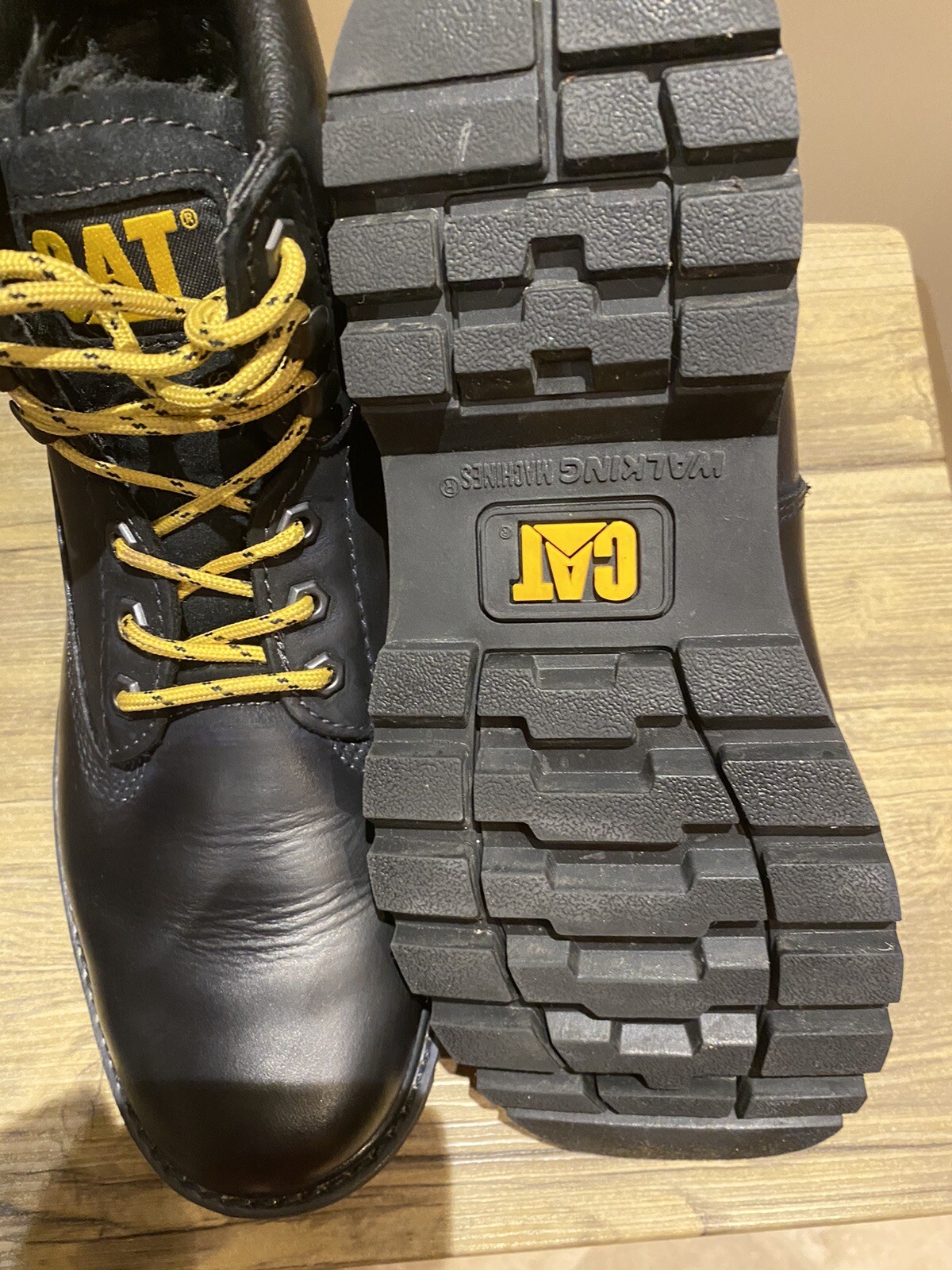 Caterpillar VGC Fur Lined Boots, Size UK8 worn Once ! eBay