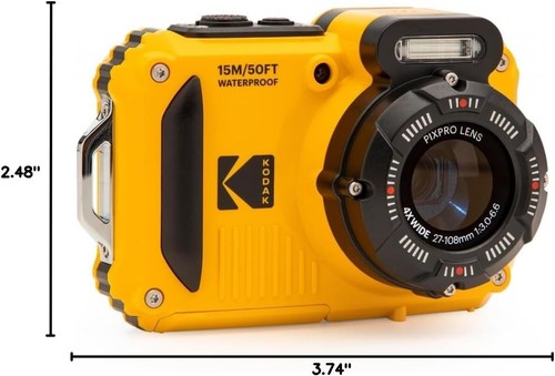 KODAK PIXPRO WPZ2 Rugged Waterproof Shockproof WiFi Camera 16M/ UNTESTED - Picture 11 of 11