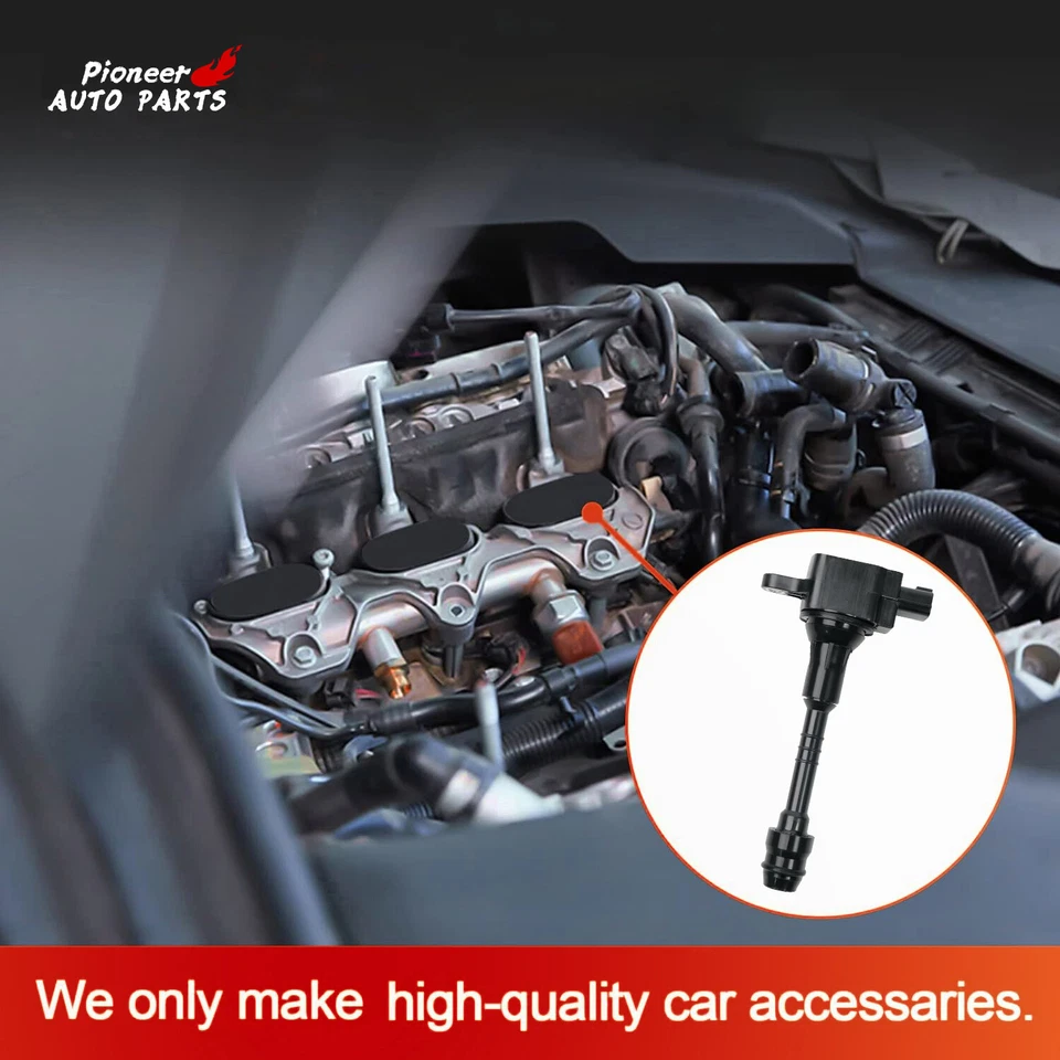 Set Of 4X Ignition Coil+Spark Plug For 2006-2001 Nissan Sentra Almera UF351 Foto 2 de 4