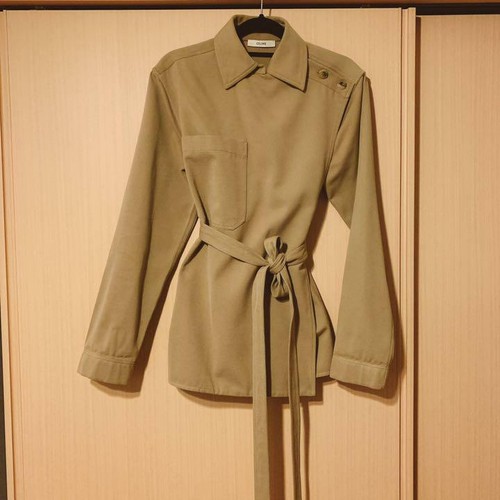 Celine Cotton / Laine Jacket with Belt 