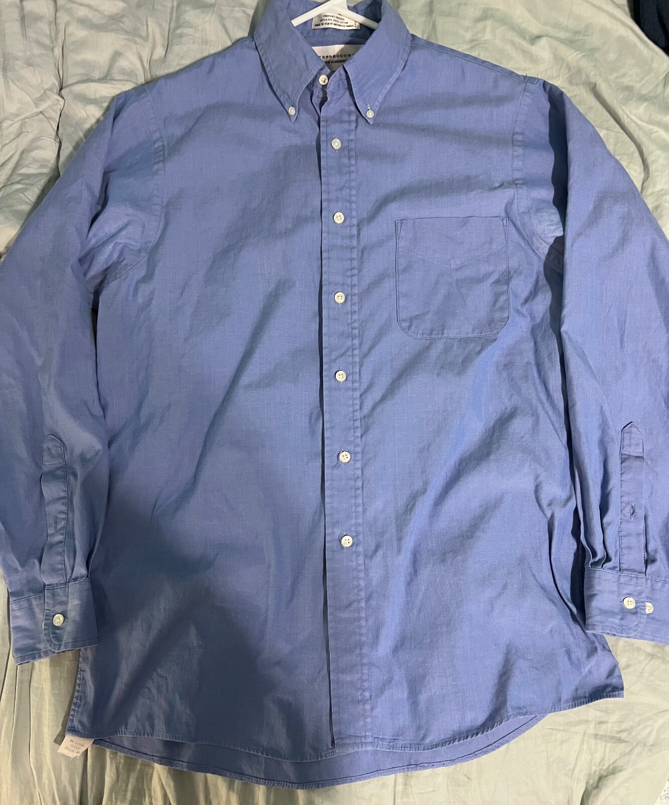 FILA Camicia a maniche lunghe da uomo Bloomingdale PeterBorough Row taglia 15 5 34