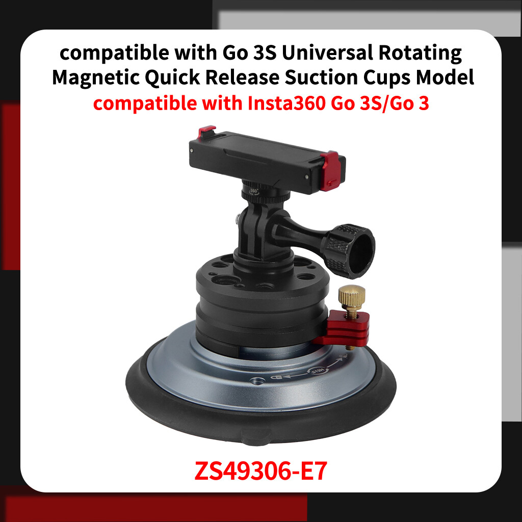 Supporto A Ventosa Per Insta360 | Doppio Giunto Sferico | Per Riprese Angolate E Stabili - Foto 11