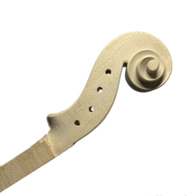 Guarneri del Gesu Style 4/4 Violin Head Neck Scroll Maple Wood Violin Making