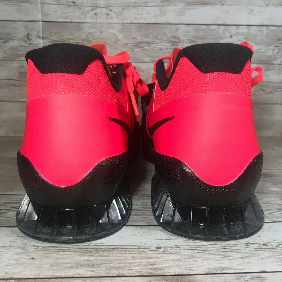 Nike Romaleos 3 Solar Weightlifting Shoes Red/Black 852933-602 Size 12.5 Nike Romaleos 3 Weightlifting Solar Red Sz 14 | Mercari main image 3