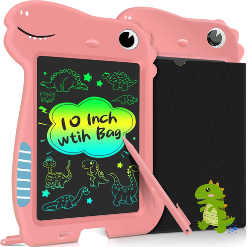LCD Writing Tablet 10Inch Toddler Toys, Doodle Board Gifts for Kids with Bag, Et