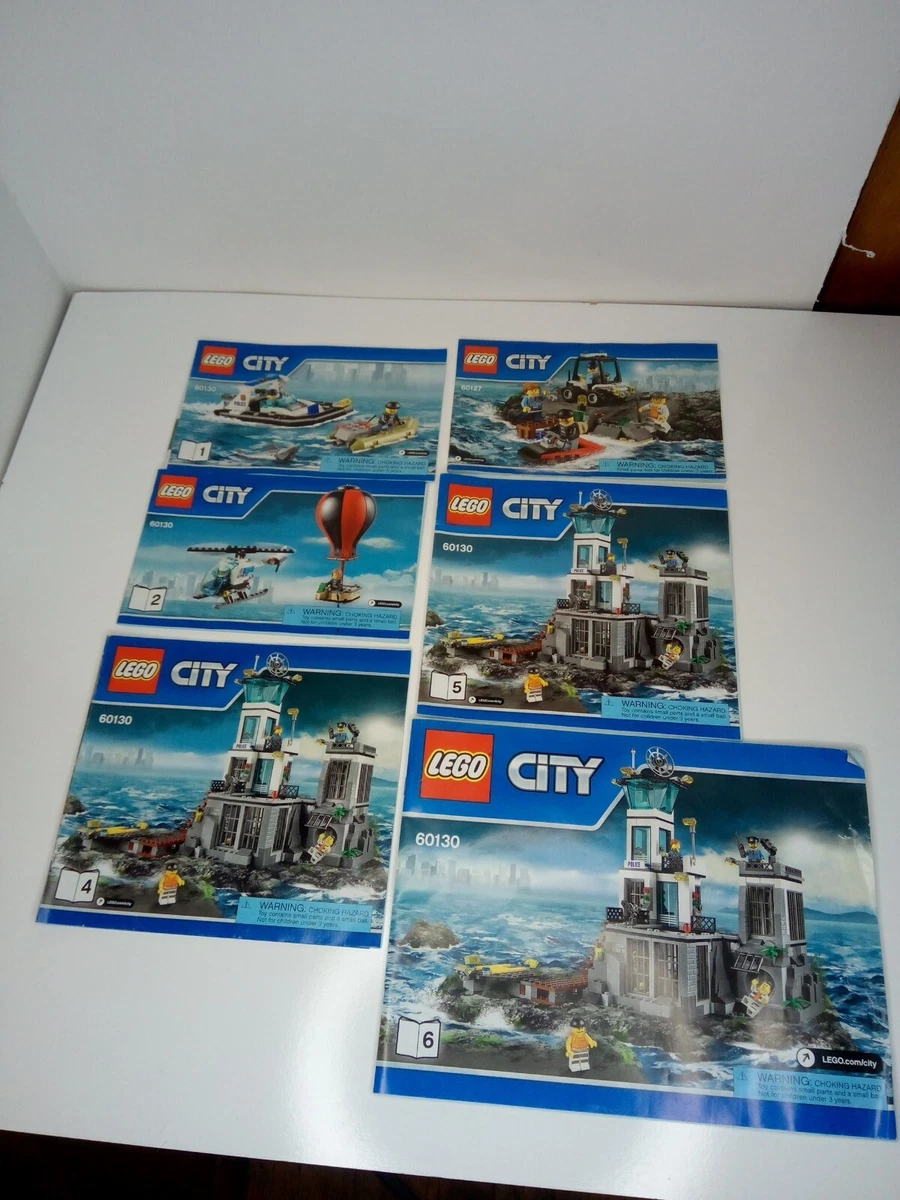 Lego City Prison 60130 INSTRUCTION MANUAL S ONLY Missing book 3 6 book lot
