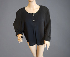 VALENTINO - STYLISH BELL SLEEVE PLEATED FRONT BLOUSE  Size IT 48 / US 12