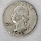 1952 S Washington Quarter in AU Condition